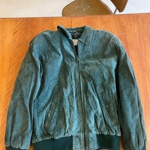Jones New York Forest Green Suede Jacket